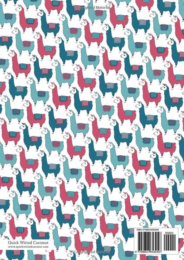 Llama Notebook - Lined Pages - A4 - Premium: (Snow Edition) Fun notebook 192 lined pages (A4 / 8.27x11.69 inches / 21x29.7cm) - Image 2