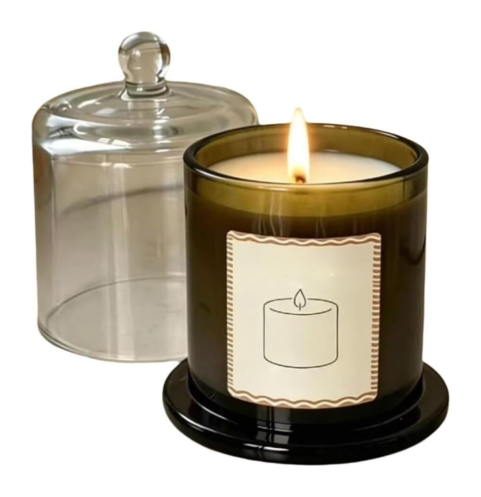 Fhvkrbtx One Color Scented Candle, Lavender Modern Scented Aromatherapy Glass Candles Reusable Home Vacation Relaxation Spa