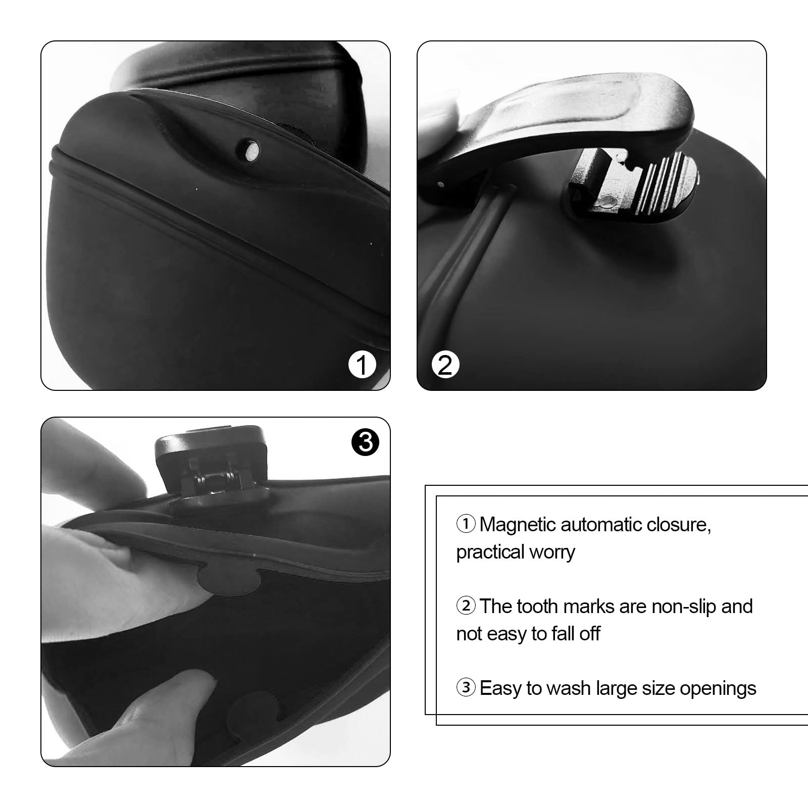 TSHAOUN 2 Pezzi Borsa Addestramento Cani in Silicone,Orsa per Cani in Silicone con Clip, Contenitore per Alimenti per Cani Portatile,Borsa per Alimenti Domestici con Borsa Magnetica (2 PCS)