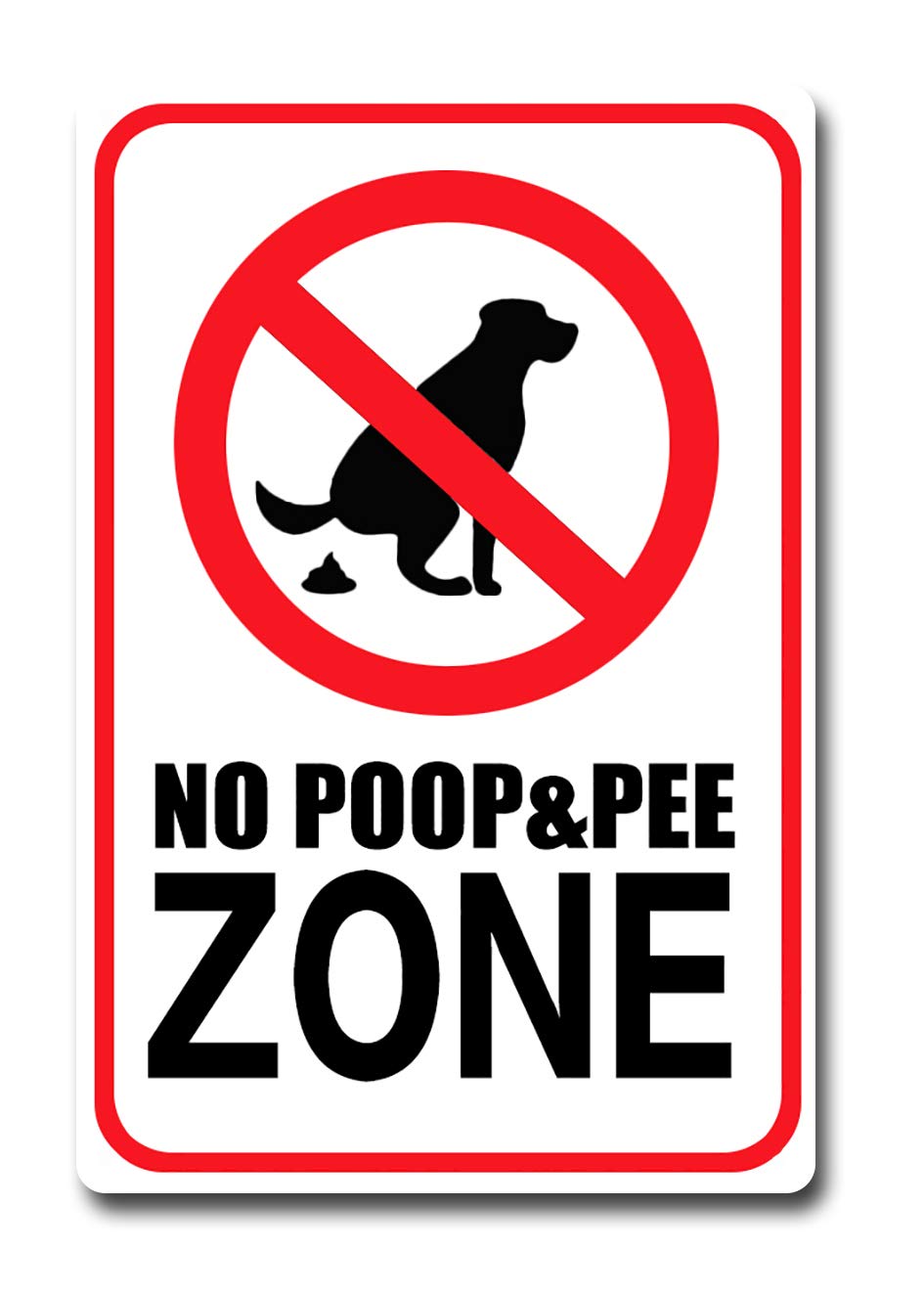 Buy Warning Sign No Poop & Pee Zone Pet Animal Sign Road Sign Business