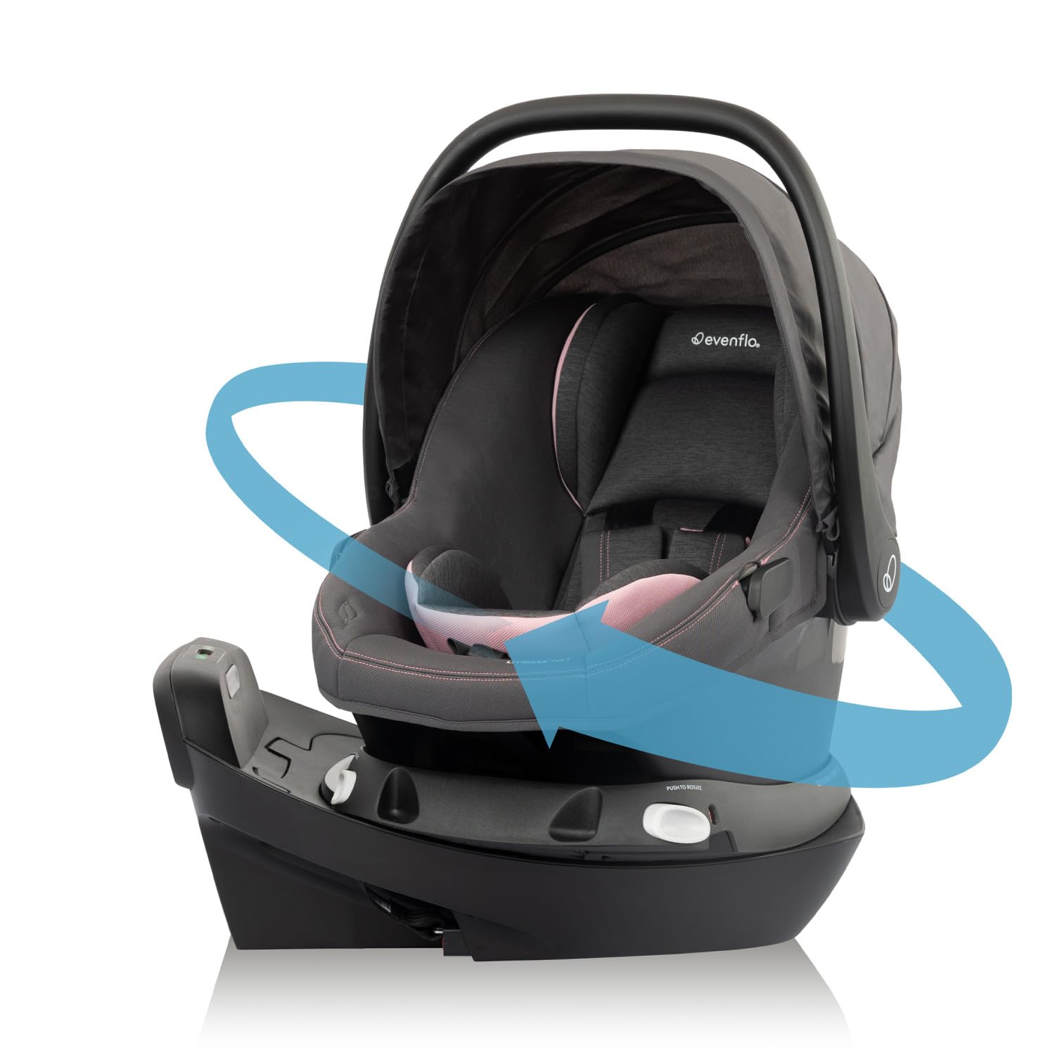 Evenflo Revolve180 LiteMax NXT Rotating Rear-Facing Lightweight Preemie and Infant Car Seat