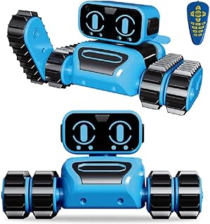 Funzy Build-A-Bot Robot STEM Kit - Gesture and Remote Control Toy Robotics Set with Talking Function, for Boys and Girls Aged 5 and Up, Encourages Creativity and STEM Learning