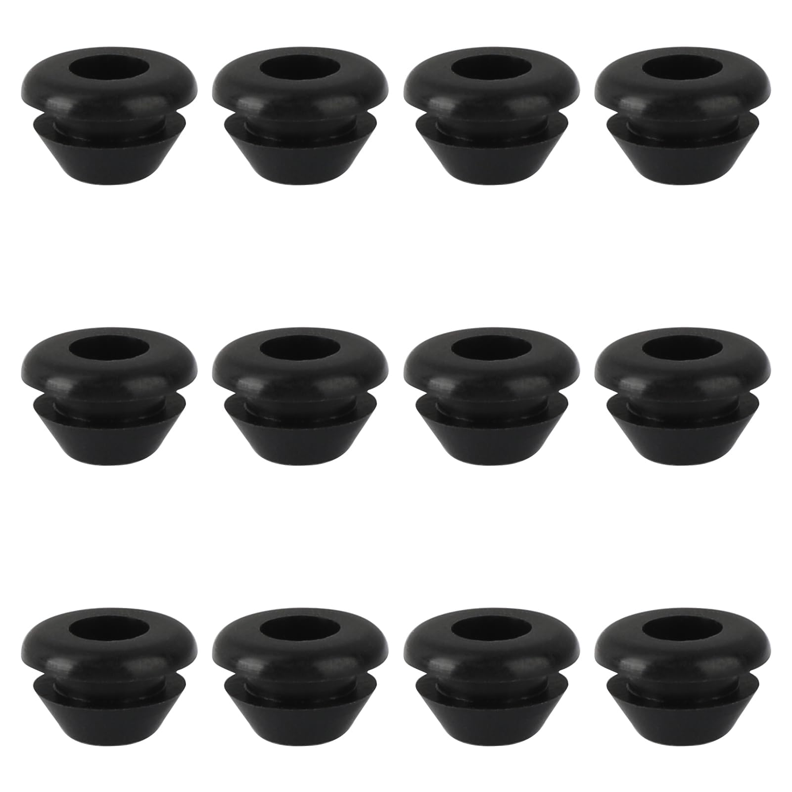 12 Piezas de Conductos de Goma, Gomas de Soporte para Hornillos Pies de Goma Pasacables de Goma de Protección para Hornillos de Autocaravanas Compatibles con Barras de 5 mm de Dometic Thetford