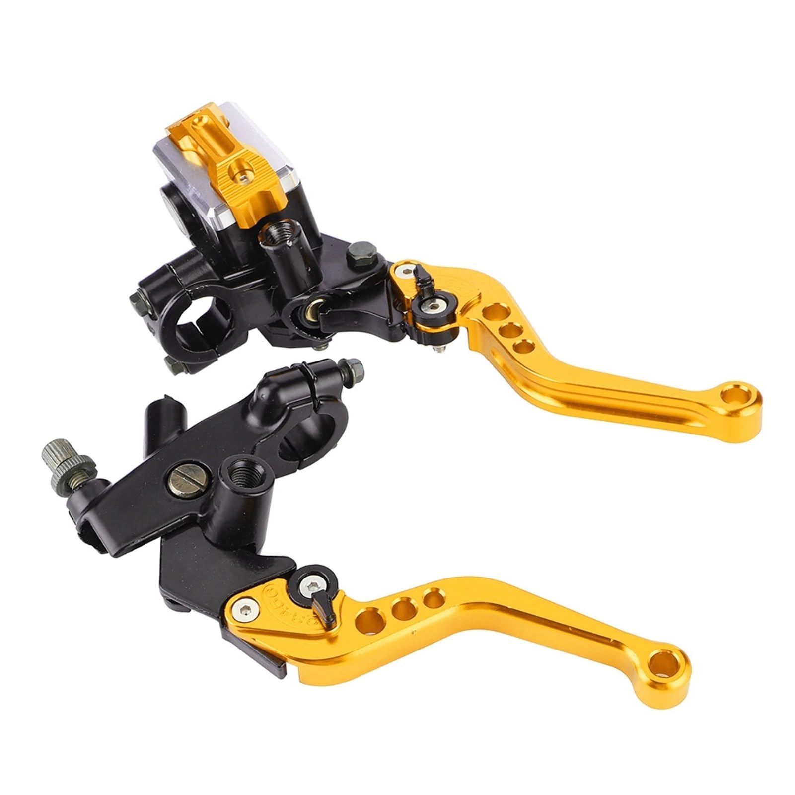 Riderai Gold Motorbike Clutch Levers Brake Clutch For Master Cylinder Levers For Motorcycle Universal Aluminum Handlebar For Durable(Gold)