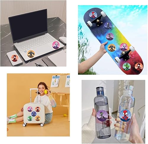 Miniatura 5 de Spidey and His Amazing Friends - Calcomanías para niños, 500 unidades, Spidey y sus increíbles amigos, suministros de decoración de fiesta de