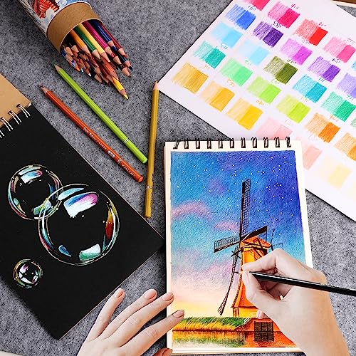 Image of KALOUR Premium Colored Pencils,Set of 50 Colors,Artists Soft Core with Vibrant Color,Ideal for Layering Blending Shading,Color Pencils for Adults Beginners Coloring Book