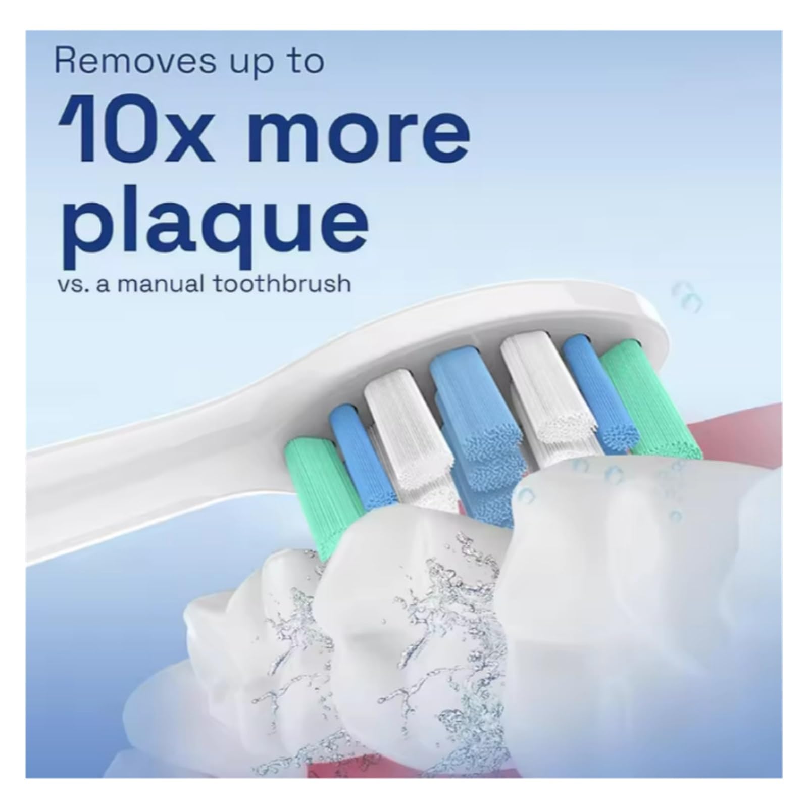 Cabezales de cepillo dental, compatible con Sonicare, 1100 2100 4100 4300 | 5100 5300 6100 6500 cabezal de cepillo electrico(16pcs)