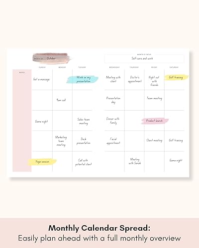 Miniatura 8 de Lamare Agenda diaria sin fecha, agenda de productividad con fijación de objetivos, seguimiento de hábitos, citas inspiradoras, cuaderno de lista de