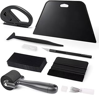 EHDIS Wallpaper Smoothing Tool Kit with Sponge Seam Roller, Vinyl Squeeg...