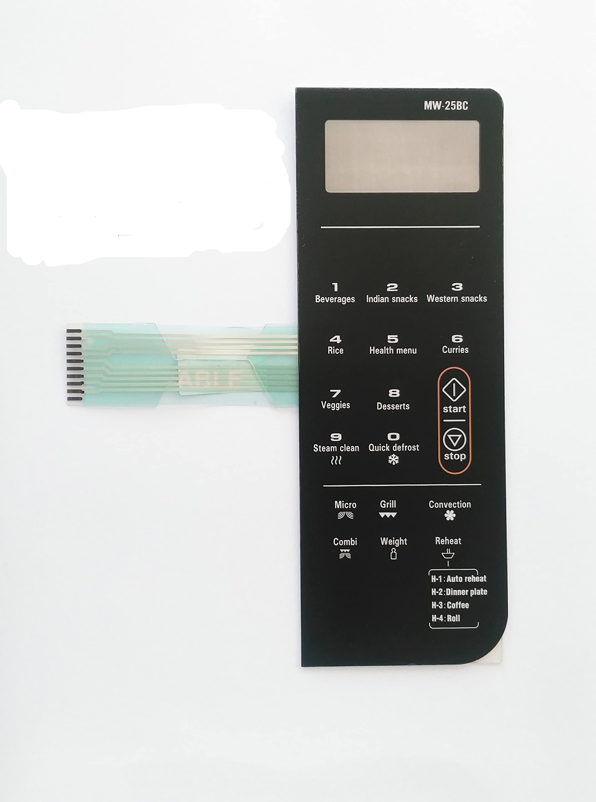 Able MW25BC Microwave Oven Membrane Touch Keypad (Black)-picture-36