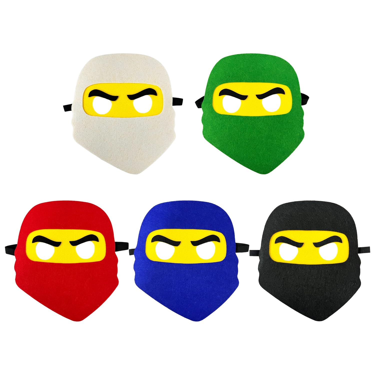5 Pieces Of Ninja Mask, Cartoon Mask for Children Creative Personality Mask, Role-Playing Mask, Children'S Party Costume Accessories