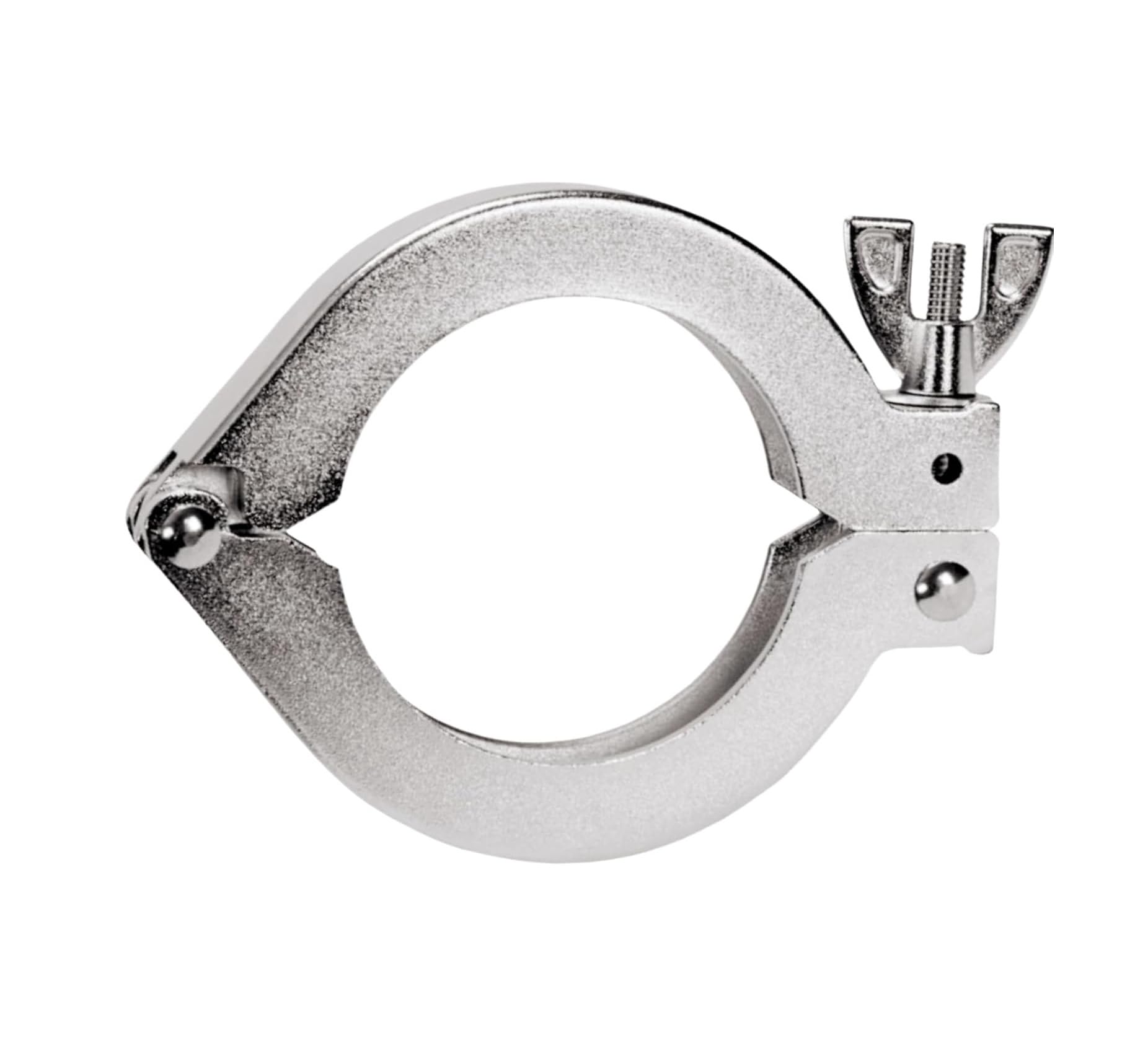 2 Pcs KF-40 Quick Clamp with Wing Nut Closure - ISO-KF Vacuum Fittings(Aluminum KF50)