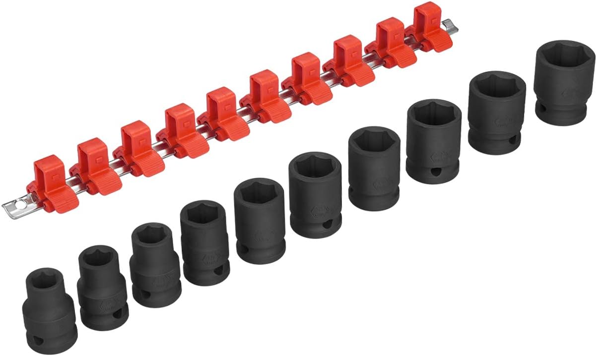 Amazon.com: Jetech 10PCS 1/2 Inch Drive Standard Impact Socket Set ...