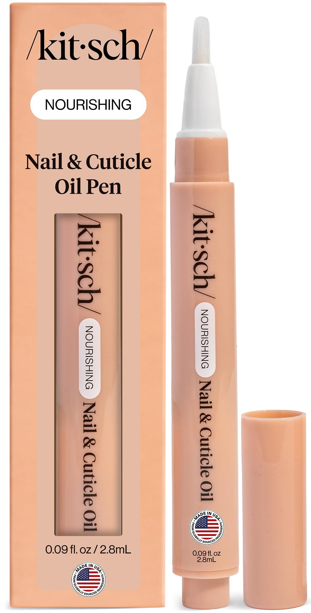 Kitsch Nail Cuticle Oil Pen Brush with Jojoba Oil & Vitamin E - 2.8 ml