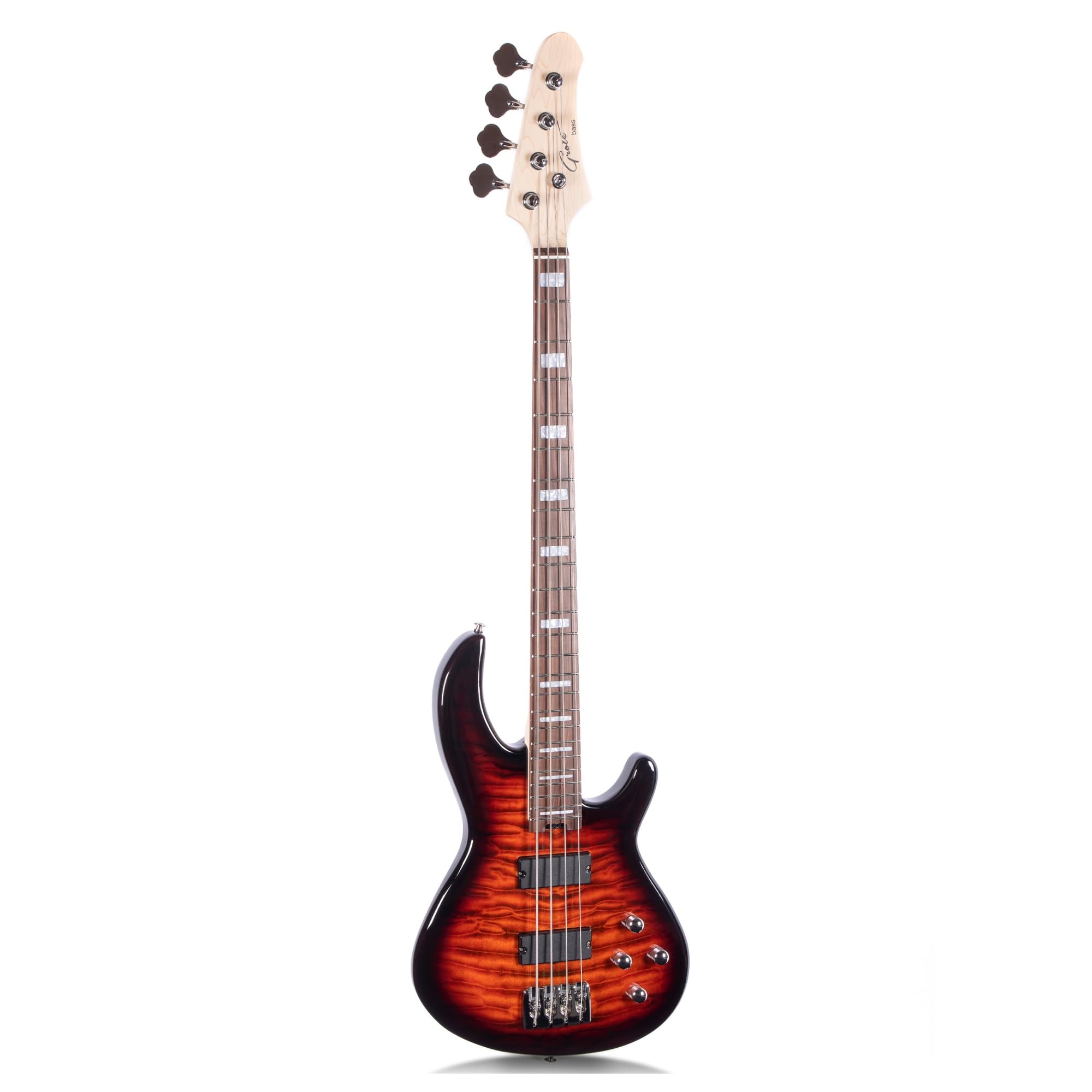 gitara elektryczna Profesjonalna gitara basowa elektryczna 4 strunowa(Red)