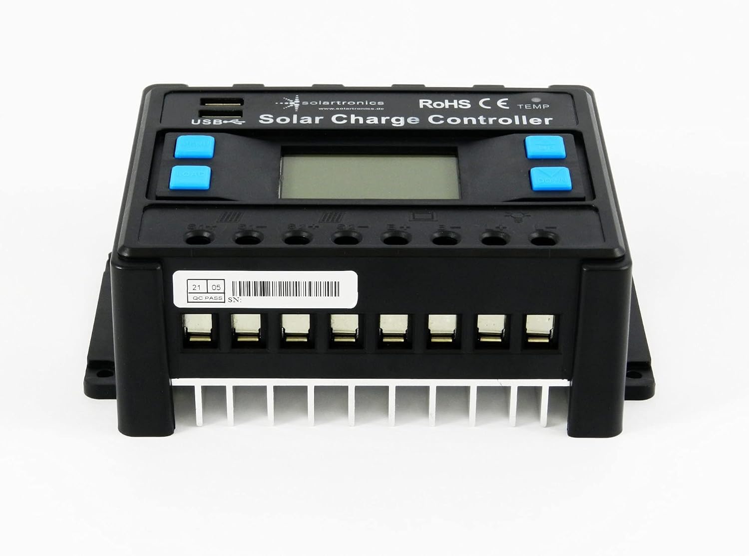 Solartronics Régulateur de Charge 12V/24V Bleu 20A 30A 40A 50A 60A Photovoltaïque Solaire PV (40A)