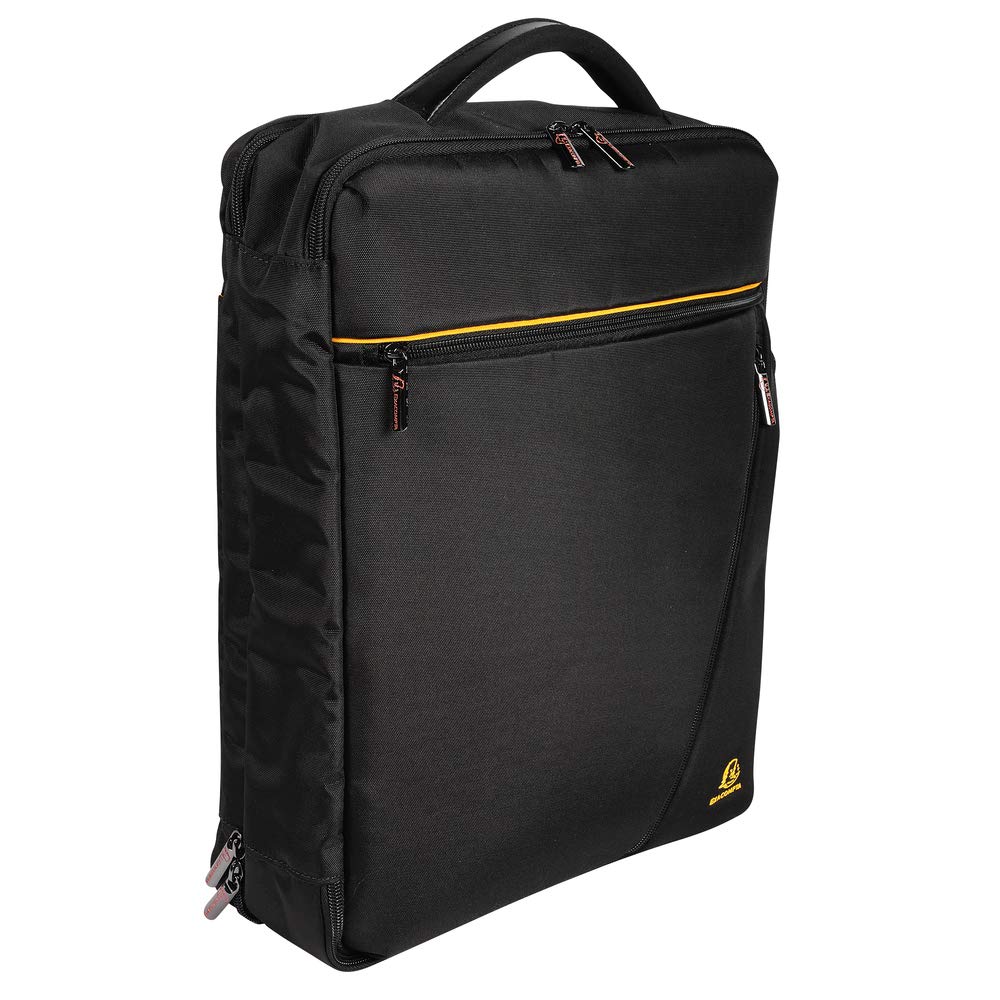 Exacompta 17734E Exactive, Borsa Zaino Nera Per Laptop 15.6 Pollici e Tablet, Poliestere di alta qualtià, Tasche Funzionali Per Riporre Vari Oggetti