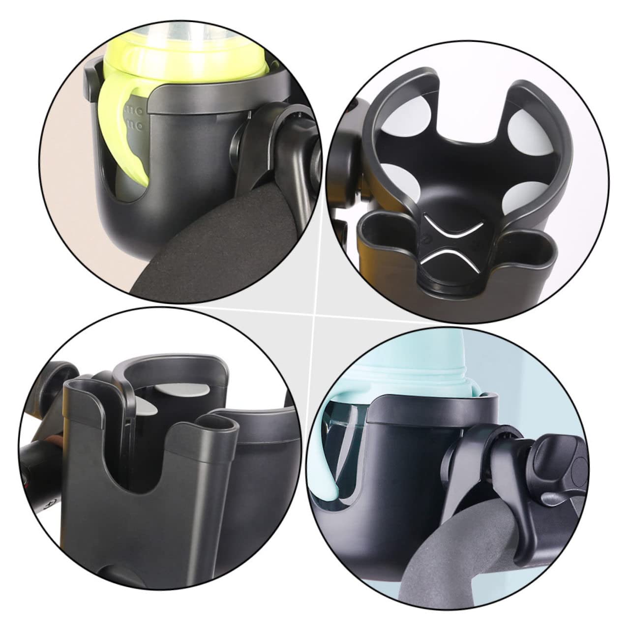 TOYANDONA 1pezzi Supporto Per Bicchieri e Bottiglie Per Passeggini Portabicchieri e Box Per Telefono Accessorio Pratico e Resistente Per Mamme Viaggio