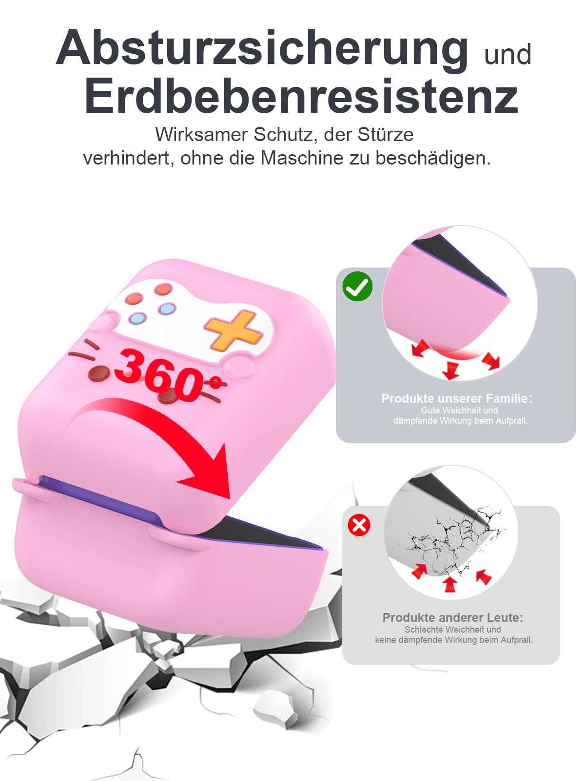 Obudowa na konsolę do gier wideo Bitzee Electronic Pet daunke miękki silikon, lekka odporność na uderzenia, zadrapania, uniwersalna ochrona, różowa