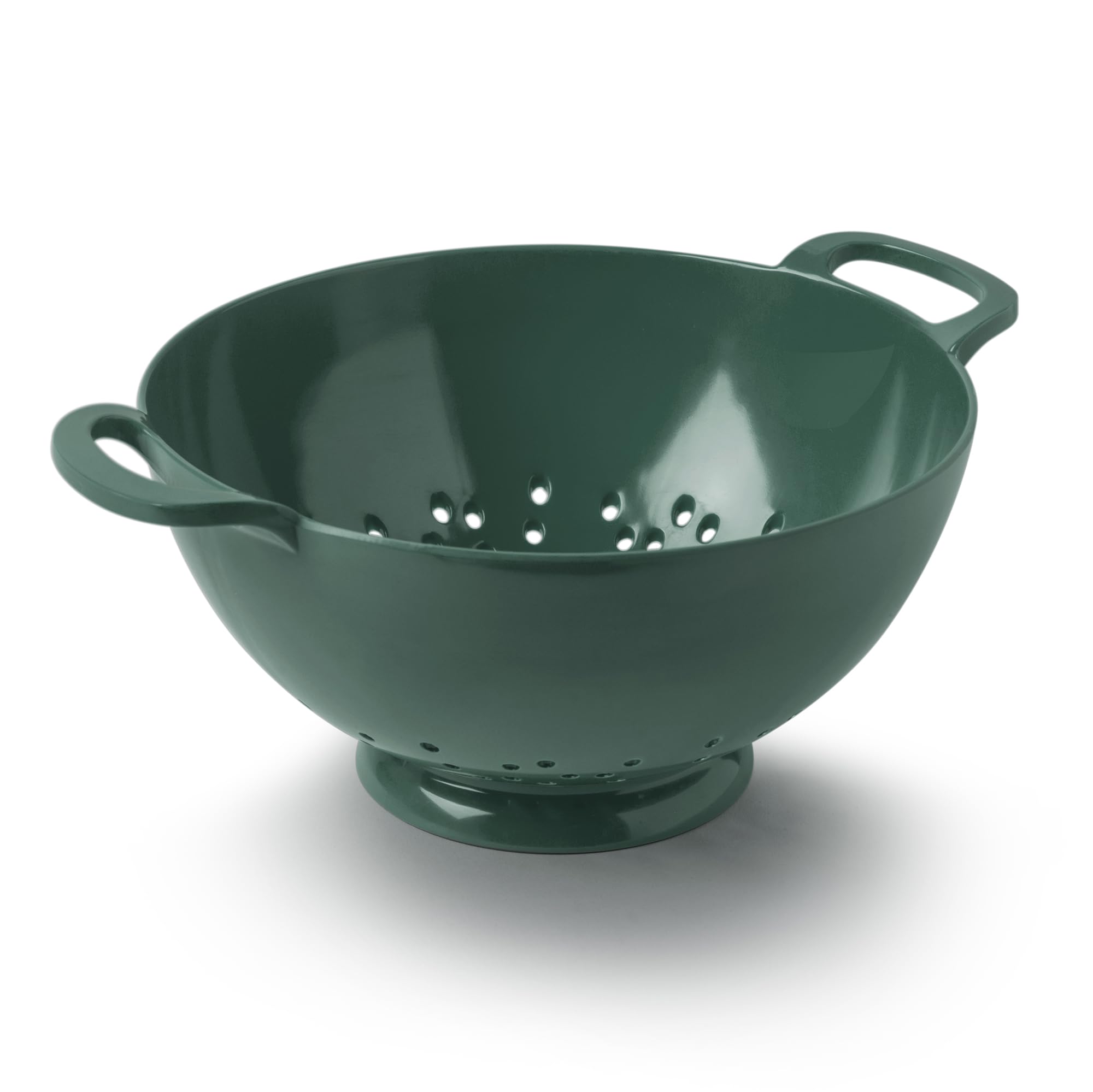 Zeal Melamine Colander Strainer 20cm – Kitchen Pasta Strainer & Vegetable Drainer with Easy Grip Handles, Dishwasher Safe, Forest Green