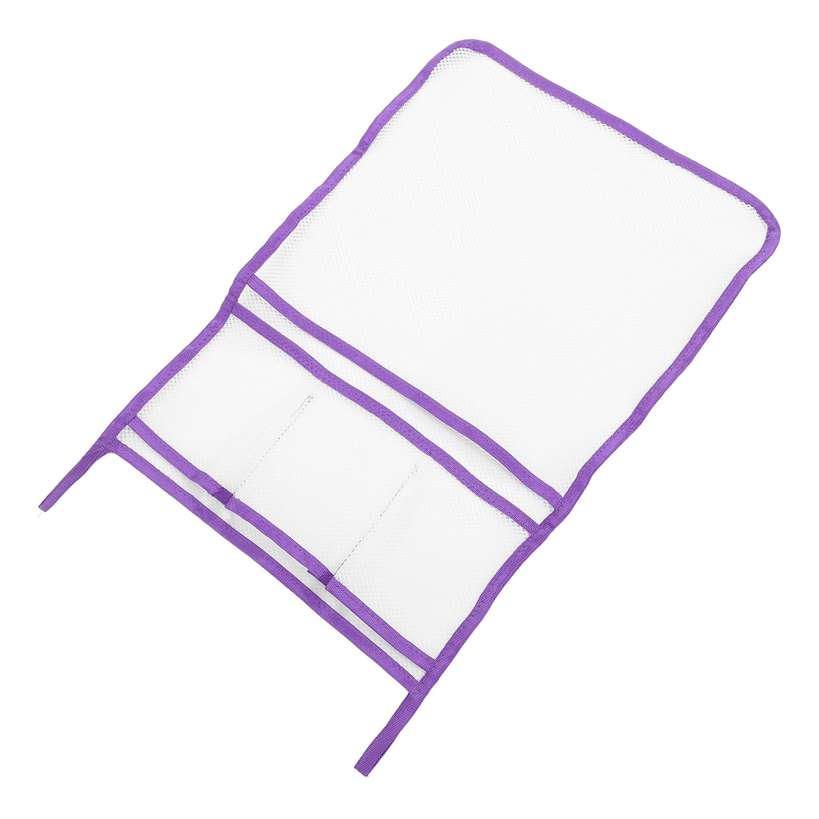 Sewroro Hanging Shower Organizer Mesh Bag Multi-function Bathroom Storage Caddy with Quick-dry Mesh Purple Suitable for Shower Curtain