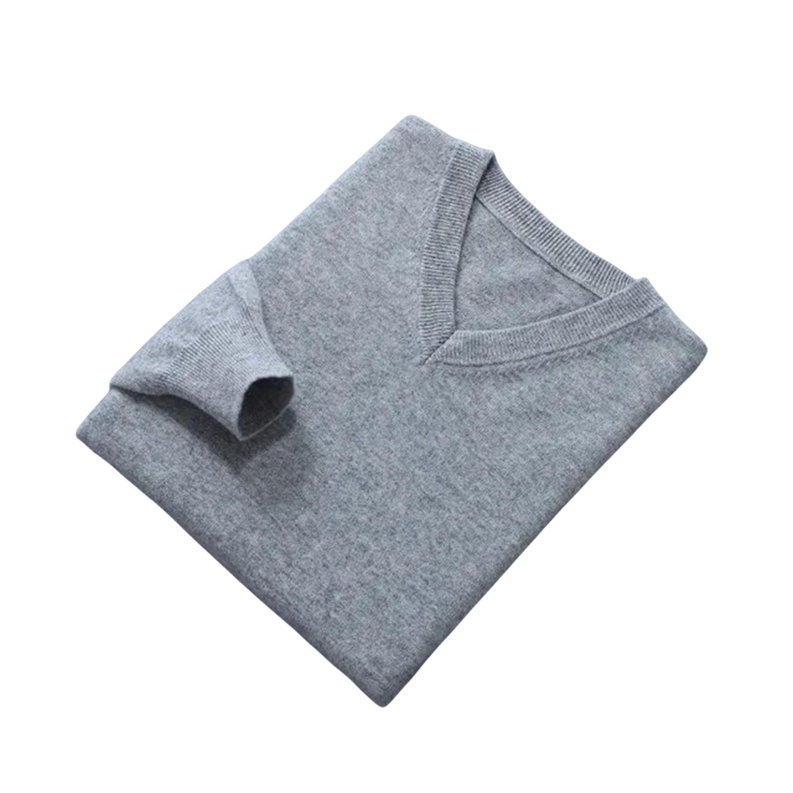 MdybF Jersey de Hombre Jerséis Masculinos Vneck Jerséis De Manga Larga Ropa Estándar Jerséis De Punto Masculino