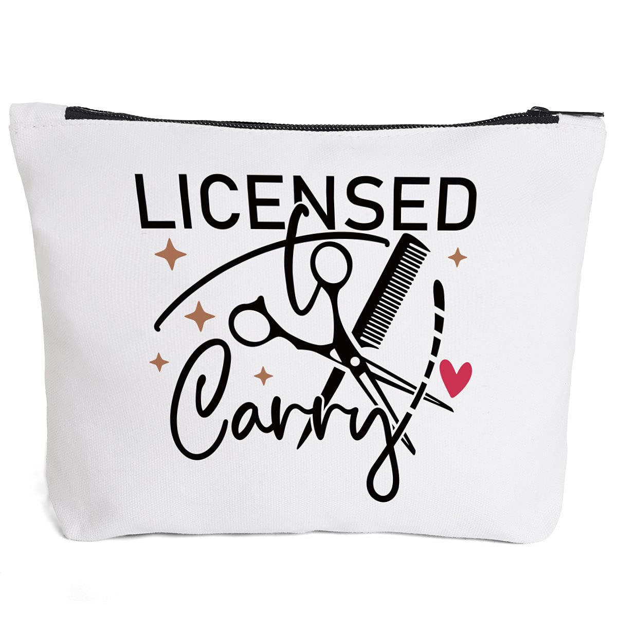 Hair Stylist Supplies Hairstylist Gift Ideas Hairdresser Gift Hairdresser & Stylist Makeup Bag- She Works Willingly With Her Hands - Gifts for Hairstylist, Salon Owner, Esthetician, Barber or Friend