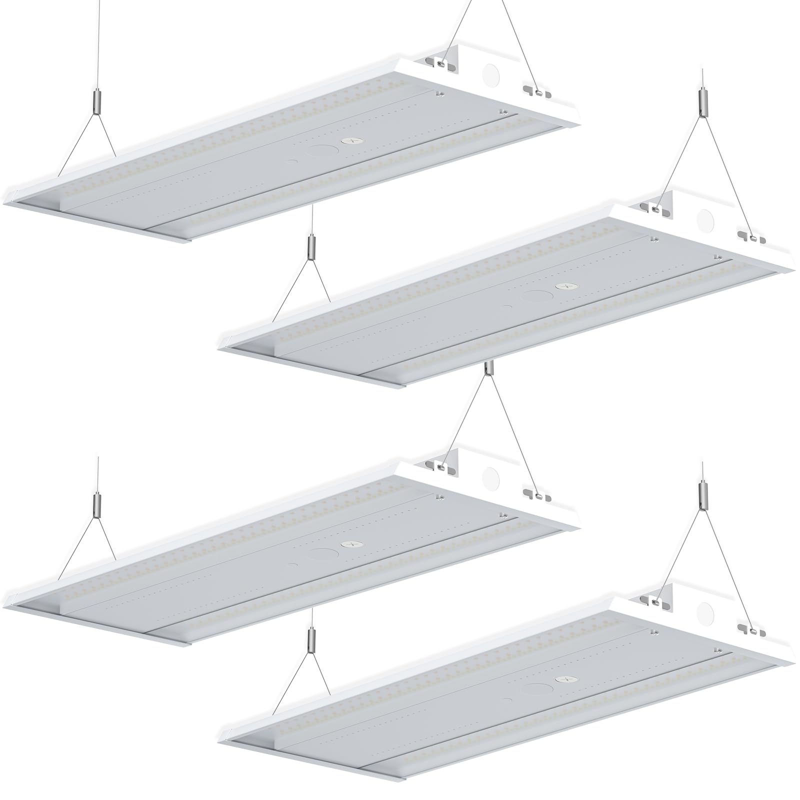 Sponsored Ad - LED Linear High Bay Light 4-Pack, 210W 31500LM 0-10V Dimmable 5000K Daylight, Adjustable High Bay LED Shop Lights Lighting Fixtures for Garage Warehouse Workshop, UL