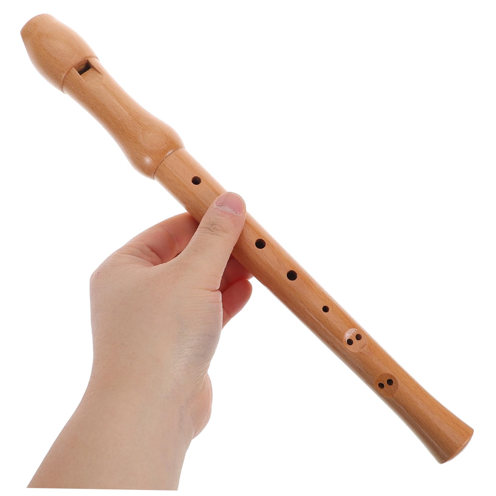Flauta Dulce De Madera Para Niños, 8 Agujeros, Diseño Alto Alemán, Instrumento De Viento Educativo Para Principiantes, Flauta Para Práctica Musical y Desarrollo De Habilidades, 1 Unidad