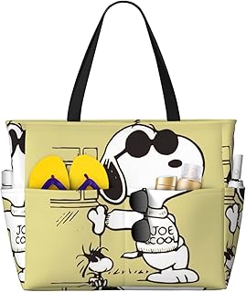トートバッグ スヌーピー 大容量 プールバッグ おしゃれ ビーチバッグ 手提げ 肩掛け 小物ポケット付き ビーチ ジム 銭湯 旅行 誕生日 プレゼント トートバッグ スヌーピー 大容量 プールバッグ おしゃれ ビーチバッグ 手提げ 肩掛け 小物ポケット付き ビーチ ジム 銭湯 旅行 誕生日 プレゼント