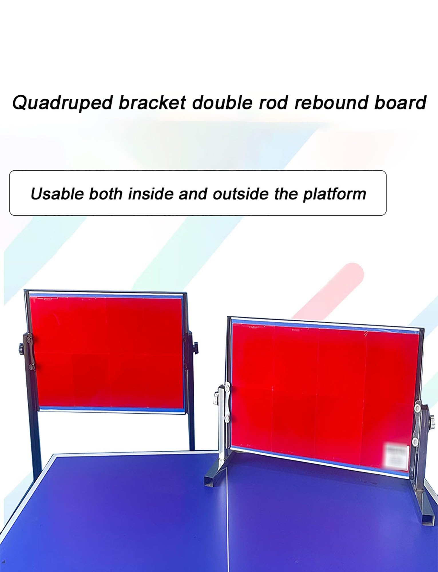 Tragbares Tischtennis Rebound Board, 360° verstellbarer Trainer für Indoor-Übung und Fähigkeitsverbesserung