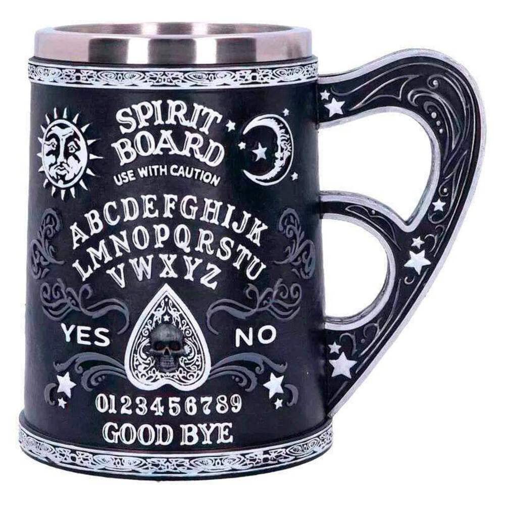 Taza de resina Nemesis Now de 14,5 cm el regalo original con acero inoxidable