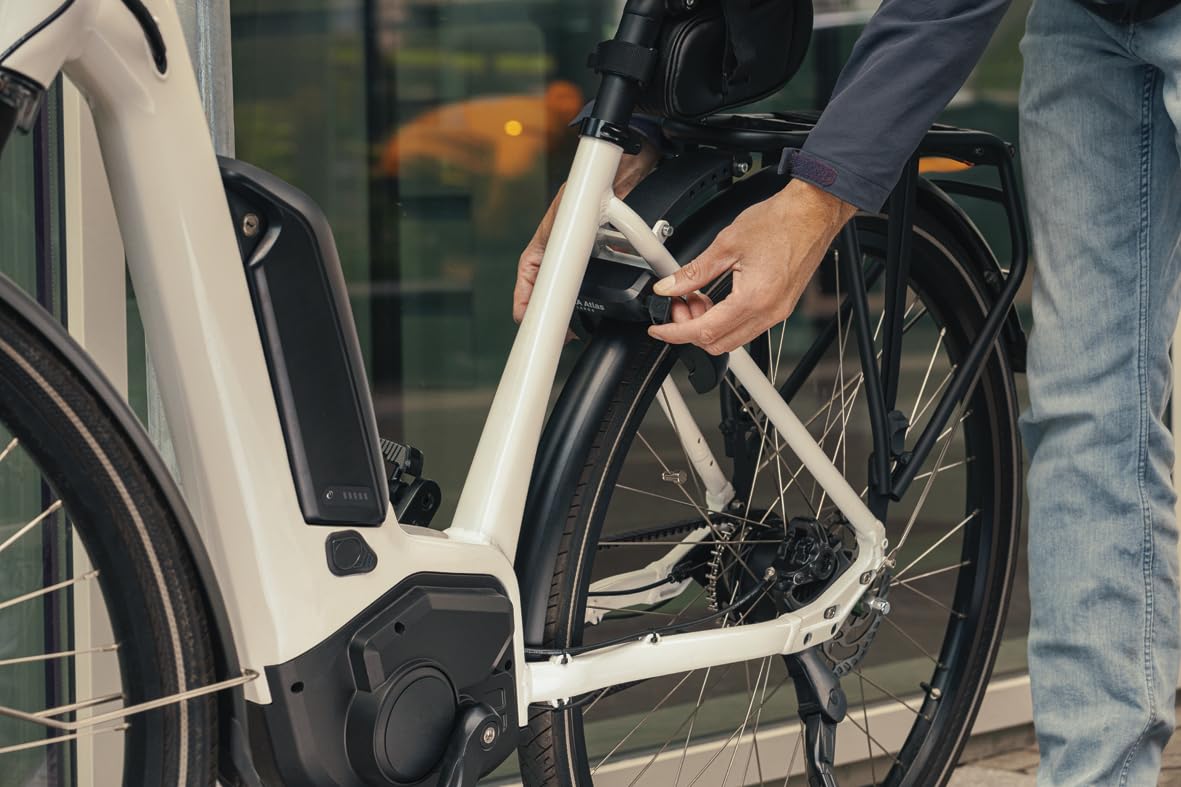 AXA Atlas Large Retractable – Antivol de Cadre avec Cylindre Haute sécurité – Niveau de sécurité 14 – Clé Amovible