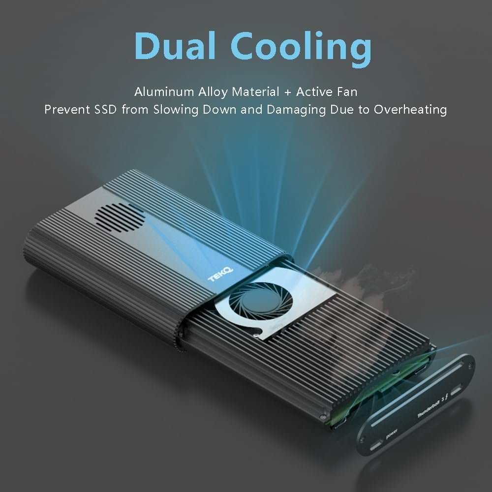 Unità SSD esterna M2 Thunderbolt 3 da 4 TB (2 TB + 2 TB) all'interno