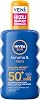 NIVEA SUN SPF50+Yüksek Güneş Koruyucu 200 ml,Suya Dayanıklı,Nemlendirici,C Vitamini,Hyalüron