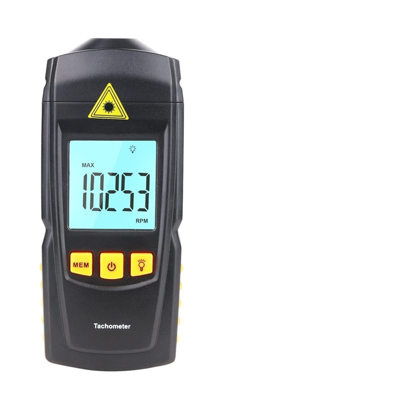 Lampe stroboscopique numérique, stroboscope, Rz Tachymètre numérique portable sans contact LCD Tachon RPM DÉTECTEUR DE METER Plage de mesure de 2,5 à 999999 9rpm GM8905 pour la détection des pannes d'