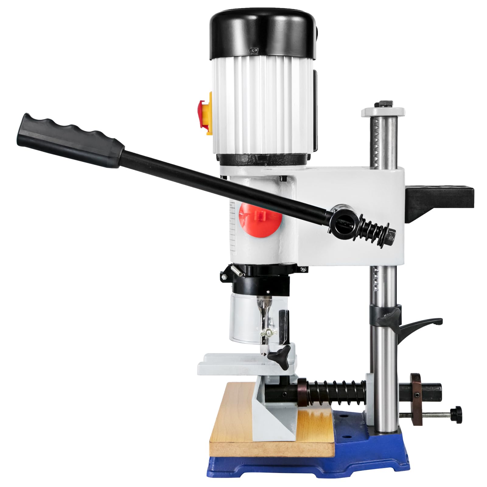 VEVOR Mortaiseuse à Bédane Carré, 370 W, Machine à Percer Bois d'Établi Électrique, Capacité du Burin 6-12 mm, Capacité du Mandrin 13 mm, 1400 tr/min, Facile à Installer, pour Travail Perçage du Bois