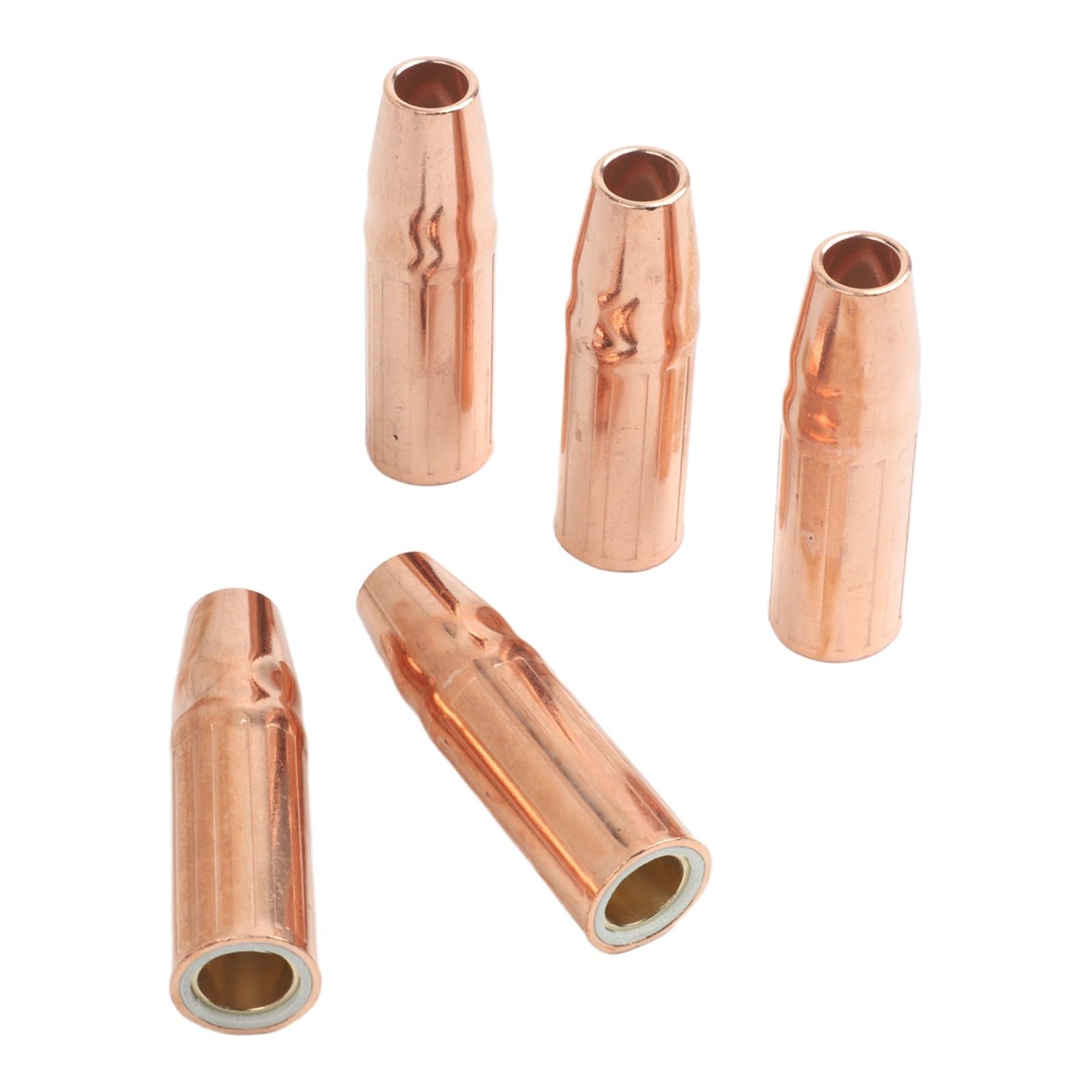 Confezione da 5 ugelli per saldatura MIG da 30,5 cm, in rame, per torce Magnum 200-400 e Style 2-4