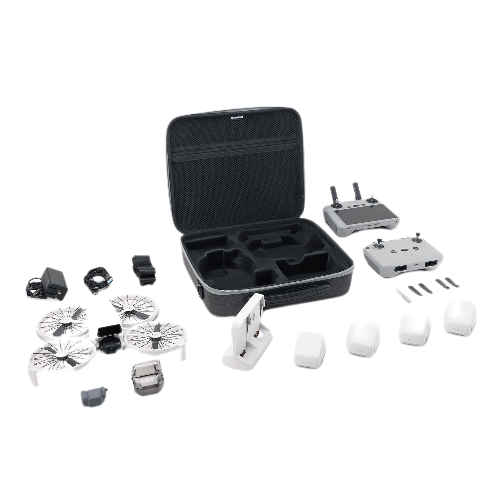 Custodia per DJI Flip, Borsa di Stoccaggio Portatile Accessori per Droni per Telecomando RC2 RCN3, Batteria per Droni, 31,5 x 27 x 8,2cm