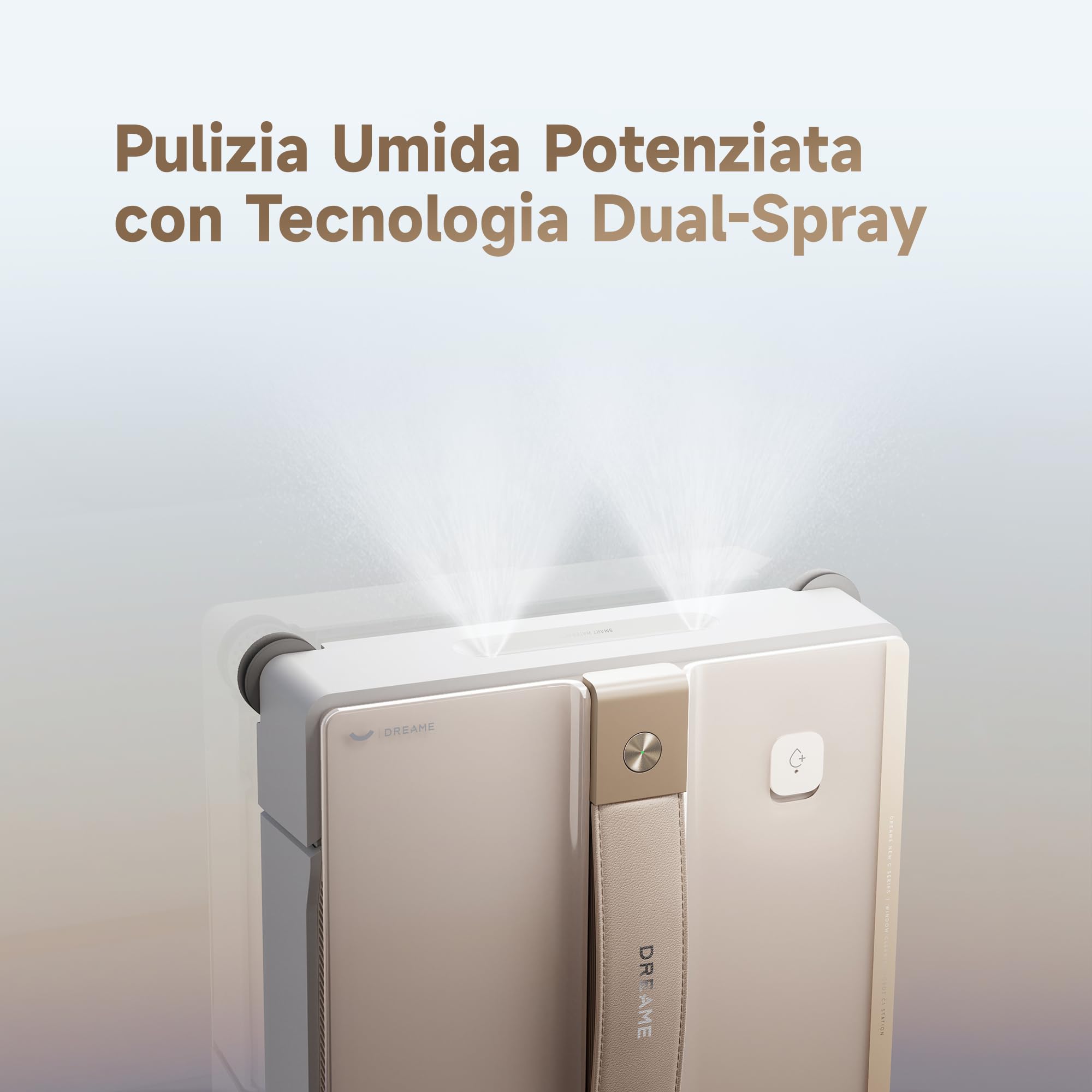 DREAME C1 Station S Kit Robot Lavavetri Intelligente, Base Automatica, Pulizia Angoli CornerClean, Doppio Spruzzo, Copertura Totale, Avvolgicavo Integrato, Protezione Completa
