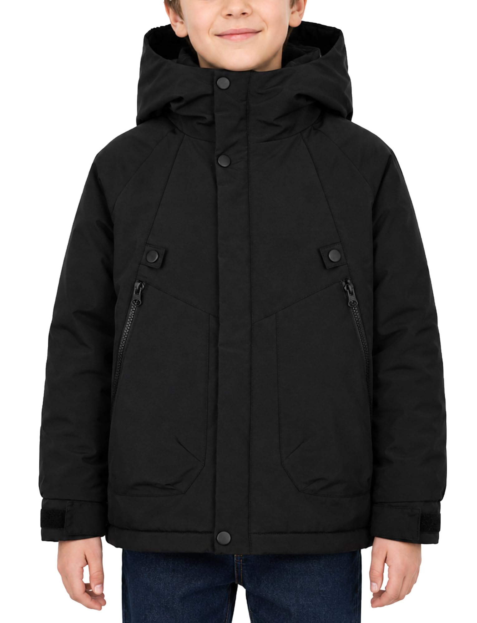 Cappotto invernale impermeabile ragazza ragazzo giacca da sci antivento con cappuccio giacca fodera in pile casual 4-13 anni