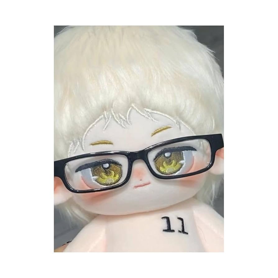 Amazon.co.jp: ハイキュー!! 月島 蛍 ぬいぐるみ 綿人形 眼鏡