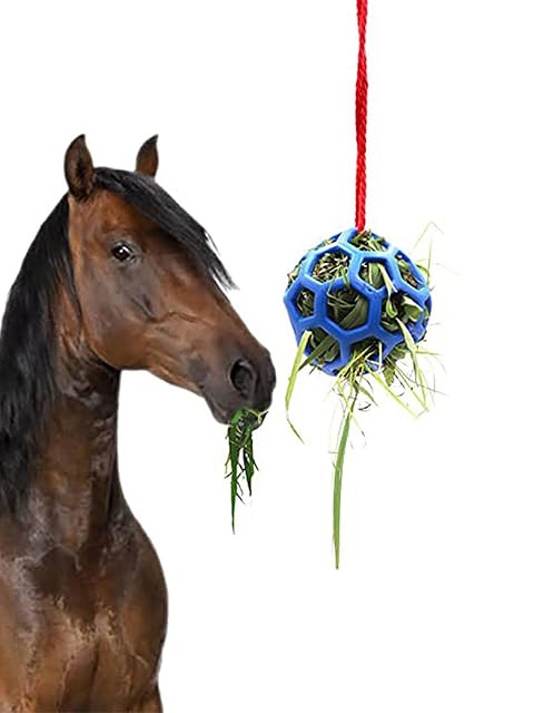 Niktule 2 Alimentador Heno Bola Regalo para Caballos, Bola Heno para Caballos