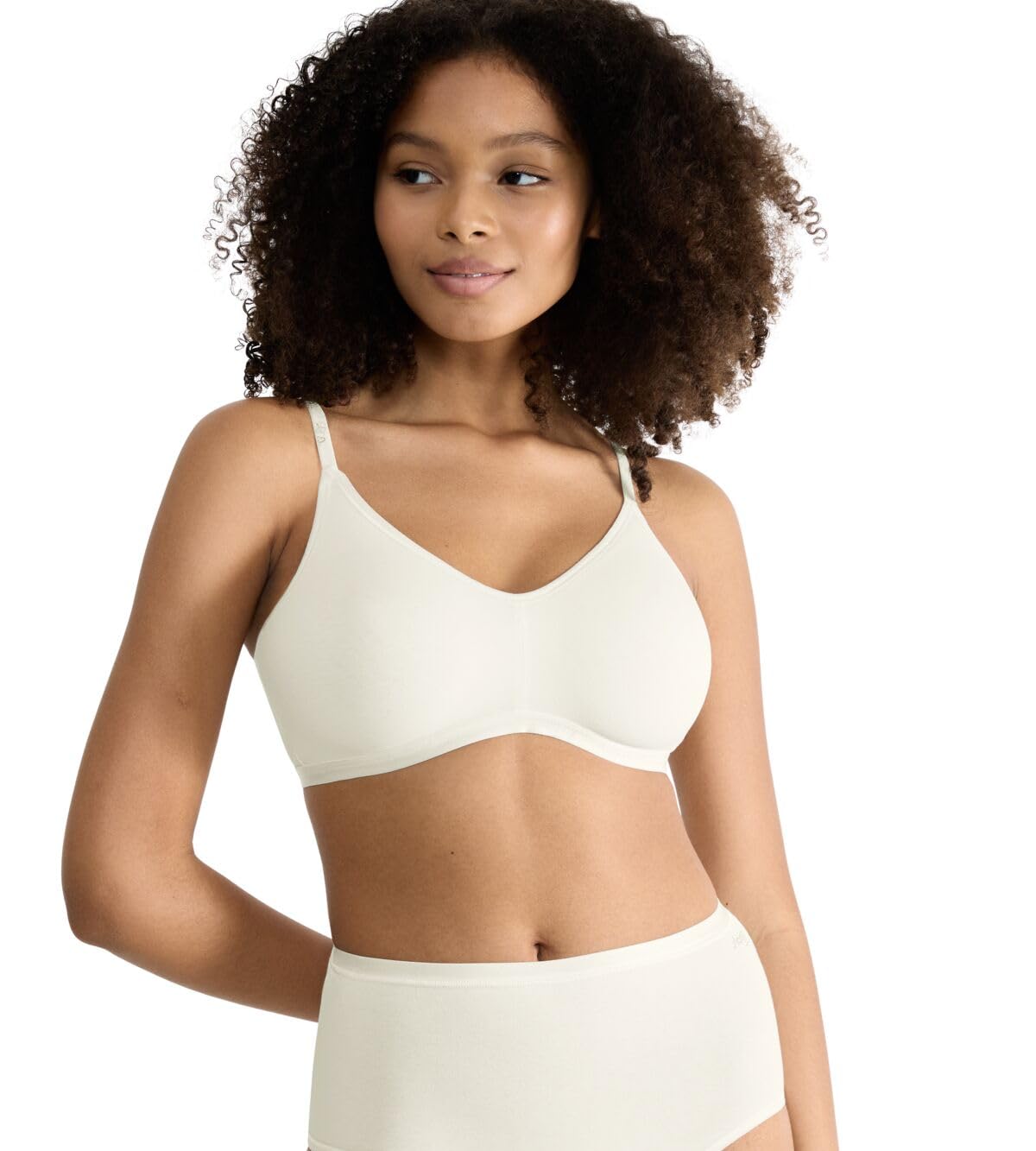 Sloggi Women's Blanc Cotton Bra Go Daily Soft
