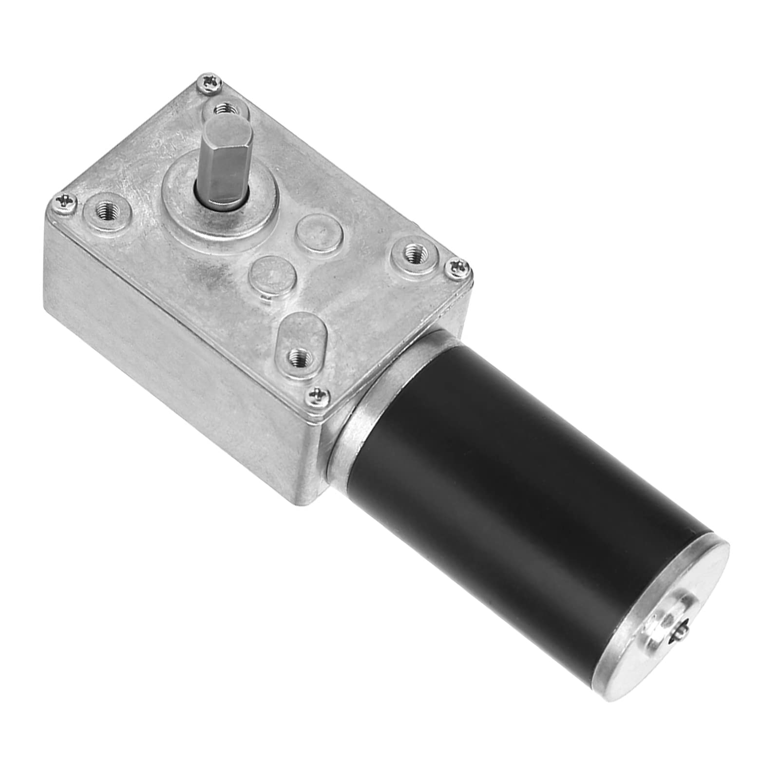 DC 12V Wormwiel Motor 8mm Spindel As Hoge Torsie Turbine Reductie Motor 1280 Motor met Flens voor Elektrisch Raam (100 Overbrengingsverhouding