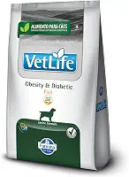 Vet Life Obesity & Diabetic Fish para Cães Adultos de Todas as Raças 2Kg
