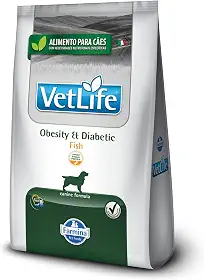 Vet Life Obesity & Diabetic Fish para Cães Adultos de Todas as Raças 2Kg