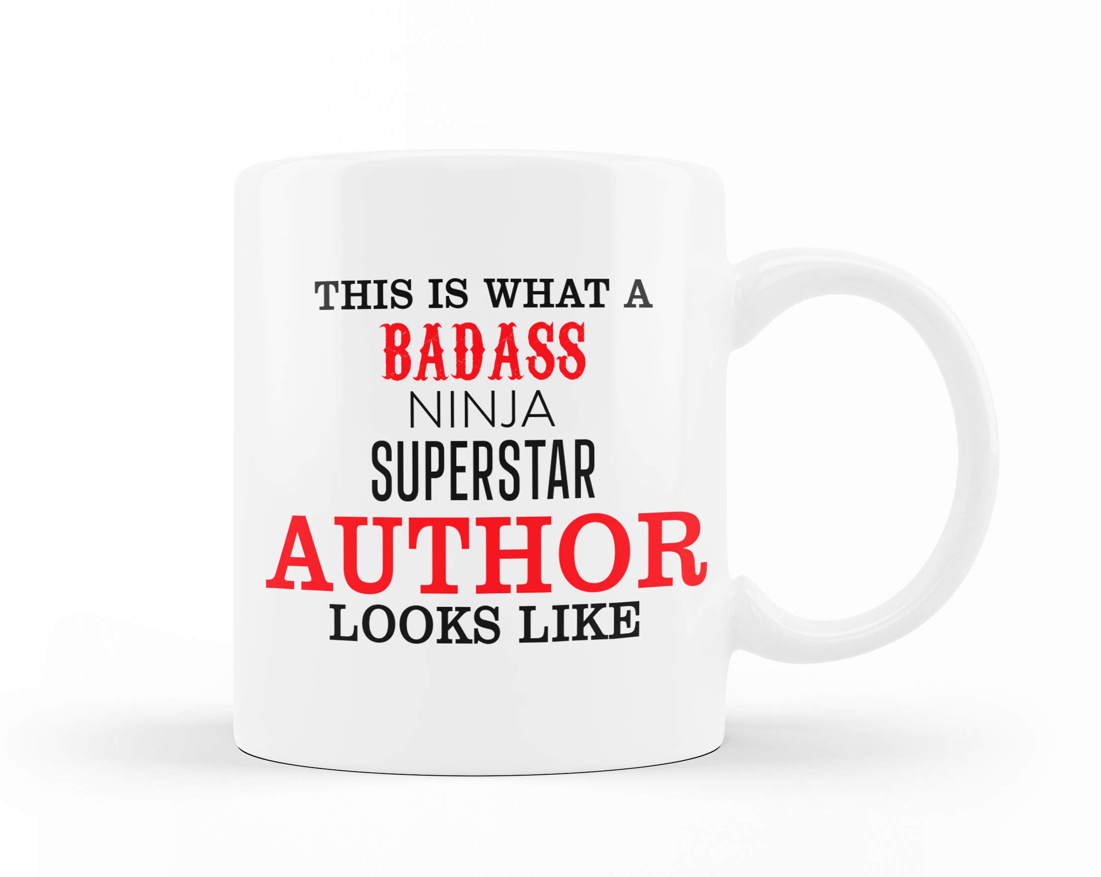 VIROSA This is What A Badass Ninja Superstar Author Looks Like Mug, Ideal for Coffee Lovers Gift, Cute Coffee Cup, Secret Santa, Xmas Present