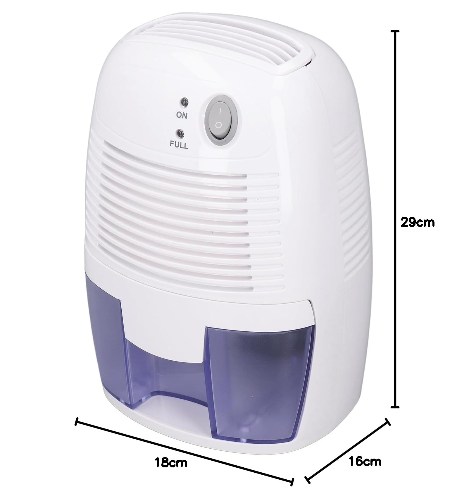 Cryfokt Deshumidificador Pequeño Eléctrico Altamente Eficiente Mini USB 500ml Deshumidificador de Armario de Control Inteligente para el Hogar