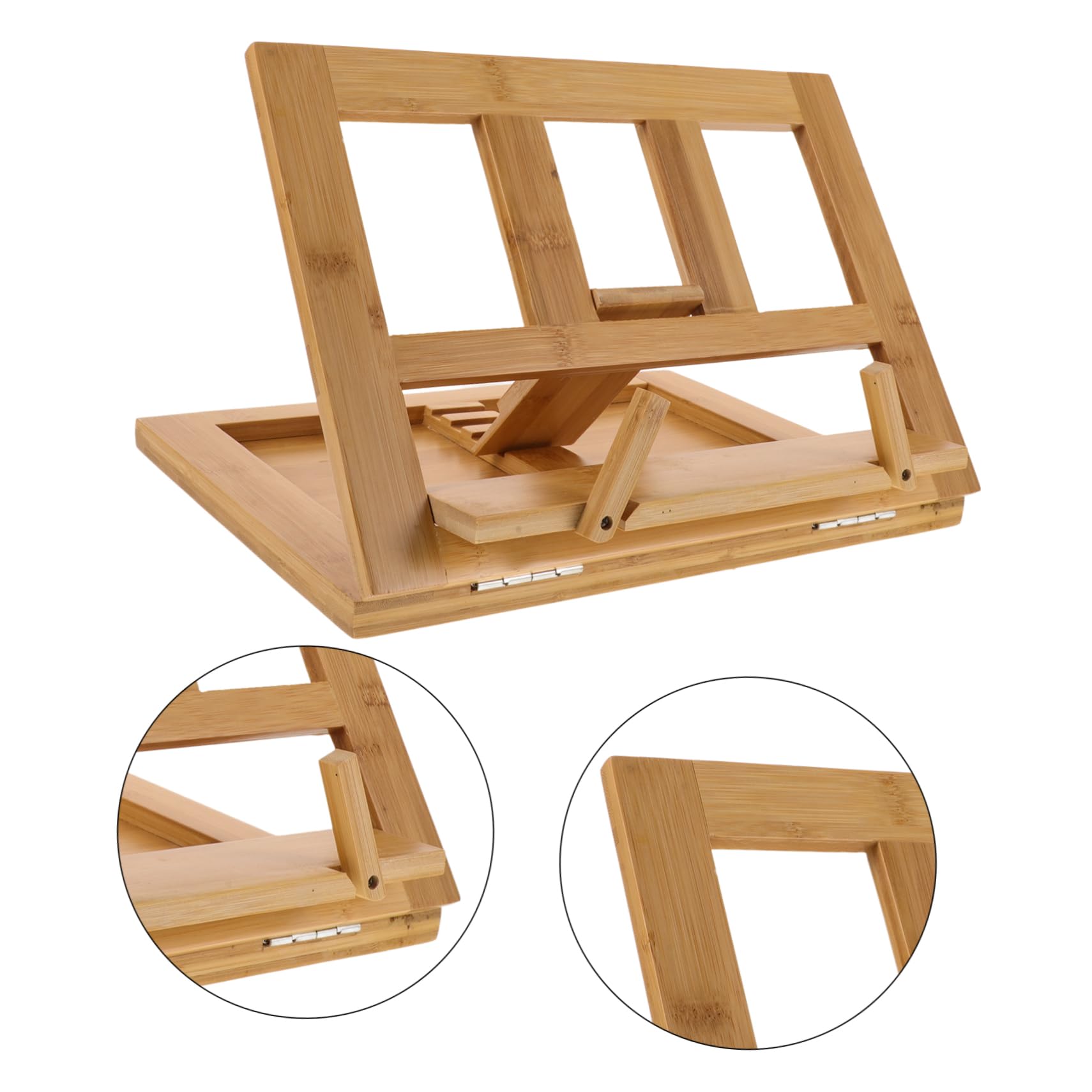 Toyvian Supporto Musicale Per Libri e Partiture Struttura Robusta e Versatile Per Pianoforte Chitarra e Lettura Stand Da Tavolo Per Musica e Testi Naturale
